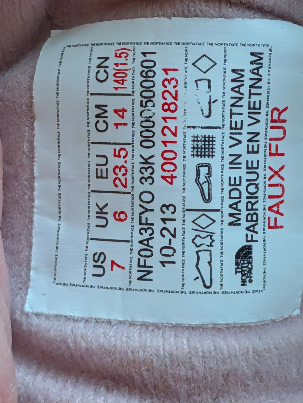The North Face Brown Boots with Faux Fur Lining size 7 Toddler waterproof